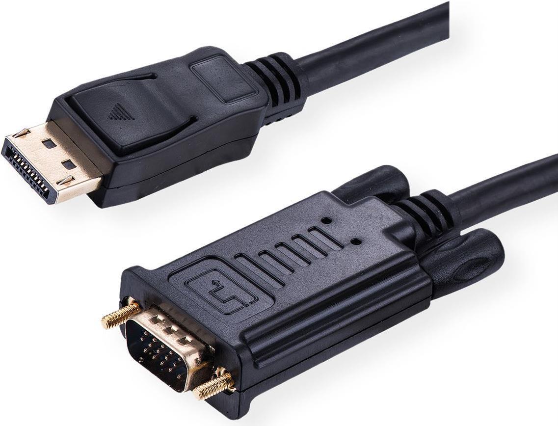 Valore 11.99.5802 adattatore cavo video 2 m VGA (D-Sub) DisplayPort Nero (11.99.5802)