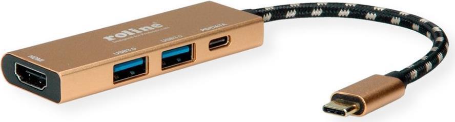 12.02.1119, Cablato, USB 3.2 Gen 2 3.1 Gen 2 Type-C, Oro, 5 Gbit-s