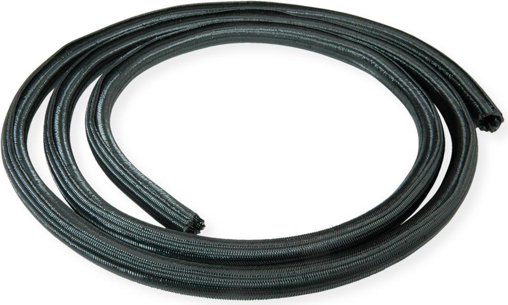 ROLINE PVC Cable Conduit. Self Closing. Black. 2.5m