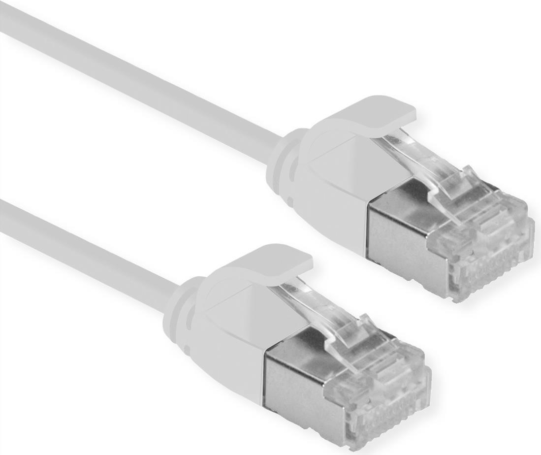 Roline Datacenter - Cavo patch - RJ -45 (M) a RJ -45 (m) - 2 m - u/ftp - cat 6a - alogeno -pree sagomati senza gancio santifica