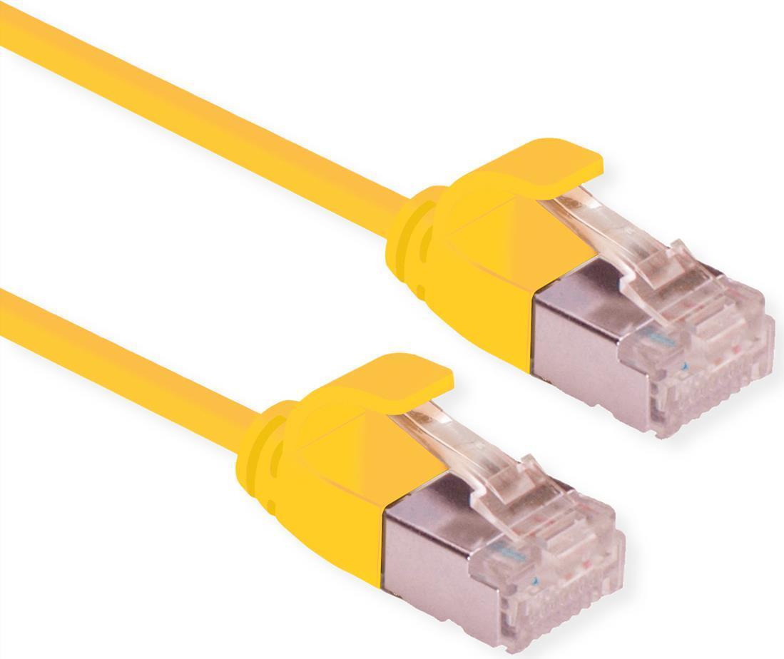 Secomp Roline Datacenter - Cavo patch - RJ -45 (M) a RJ -45 (M) - 2,0m - U/FTP - CAT 6A - alogeno -este, sagomato, senza ganci,