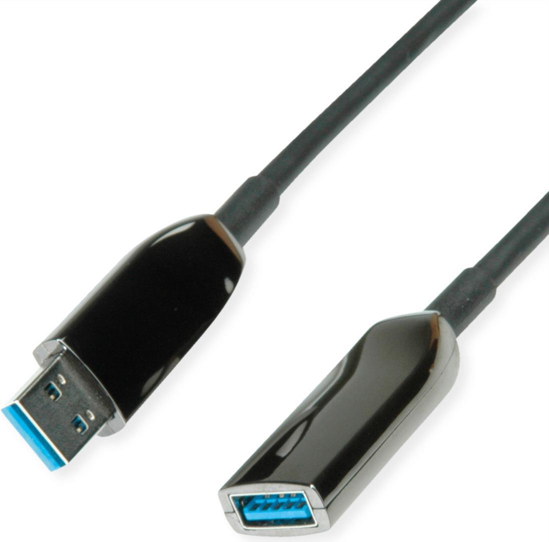 12.04.1077, 20 m, USB A, USB A, USB 3.2 Gen 1 3.1 Gen 1 , 5000 Mbit, nero