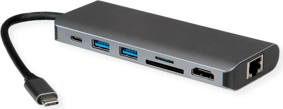 Dock USB4-C HDMI+ GbE+2xA+ 1xTF-SD+1x C PD 8K30 - Dati digitali - Display digitale Video