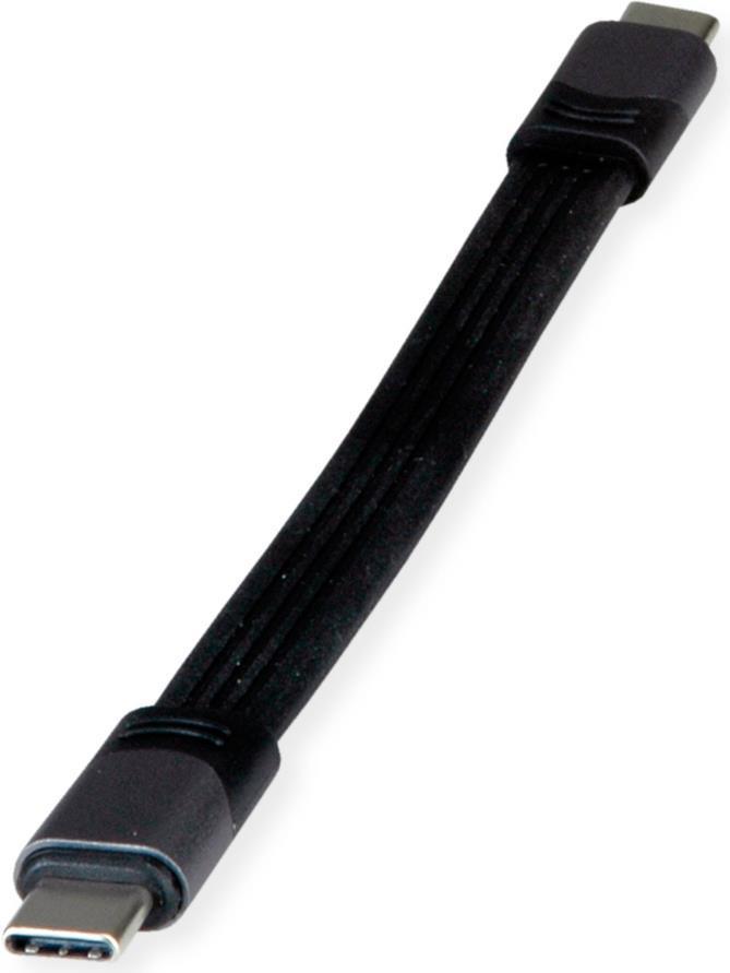 Cavo adattatore USB4 Gen3x2 40Gbit-C-C ST-ST Flat 100W - Cavo - Dati digitali