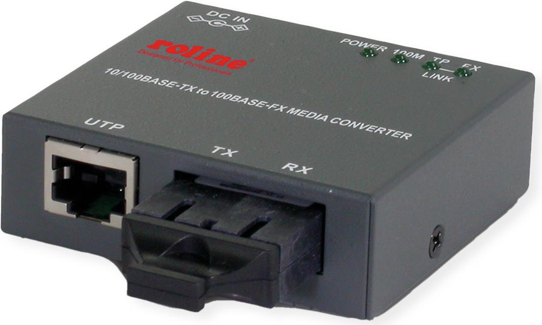Convertitore 10-100 RJ45-SC compatto - Convertitore - 0,1 Gbps