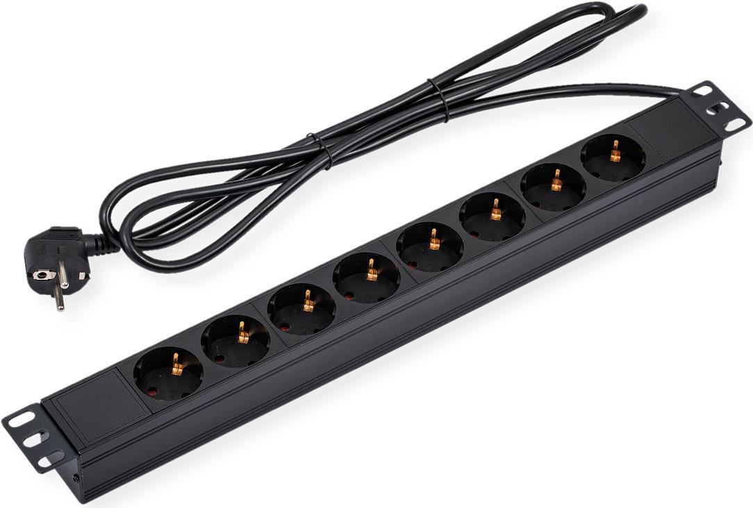 Striscia di presa da 19 pollici 1 U 8gang 3m Cavo di alimentazione - Striscia socket - 3 m