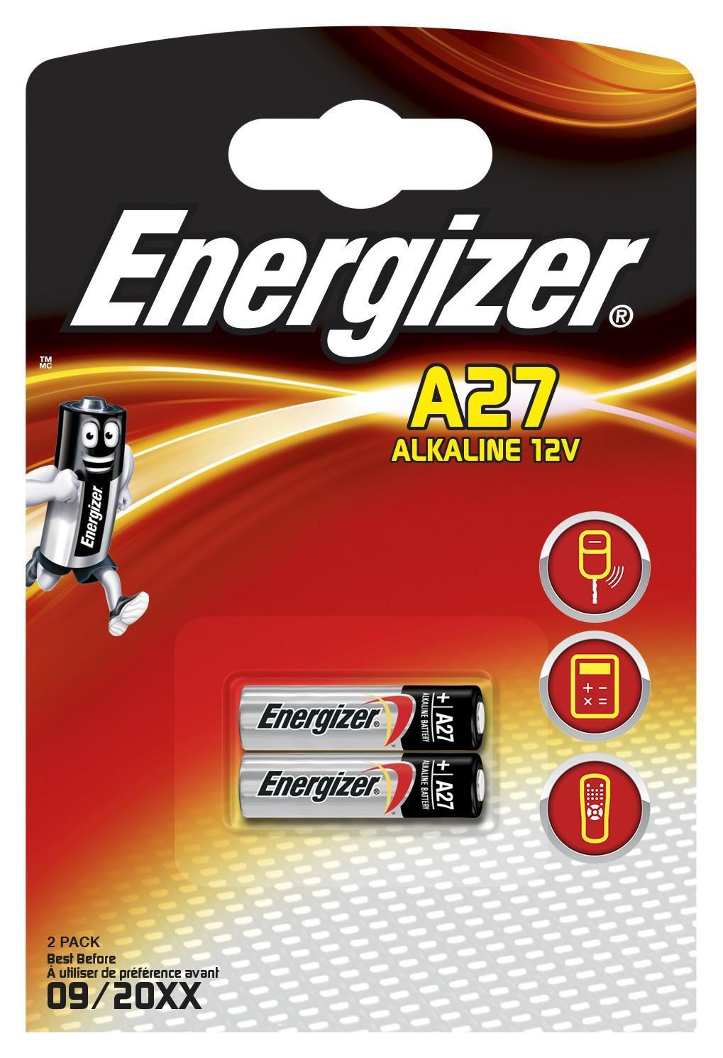 Energizer EN-639333 (ALKALINE A27 2PK - EN-639333 Single-use - battery A27 Alkaline 12 V 2 pcs 23 mAh - Warranty 12M)