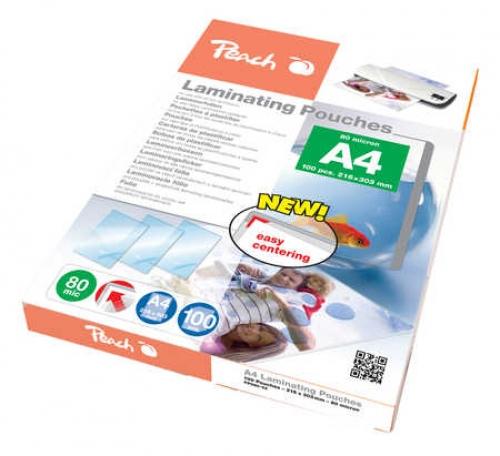 Peach PP580-02 pellicola per plastificatrice 100 pz