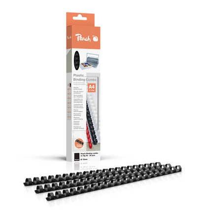 CONF 25 ANELLI PLASTICA 12MM NERO