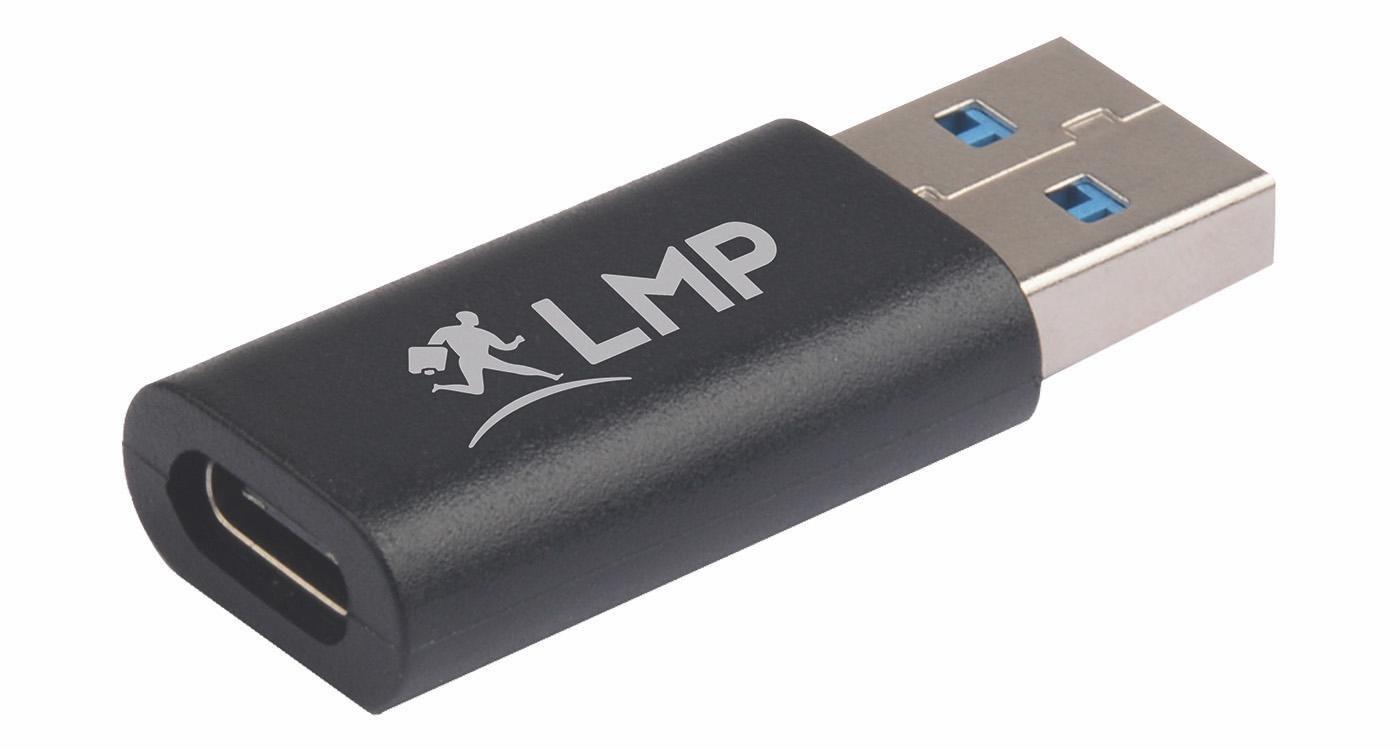 USB-C f to USB A m - adapter 5G/3A - black - Warranty 12M