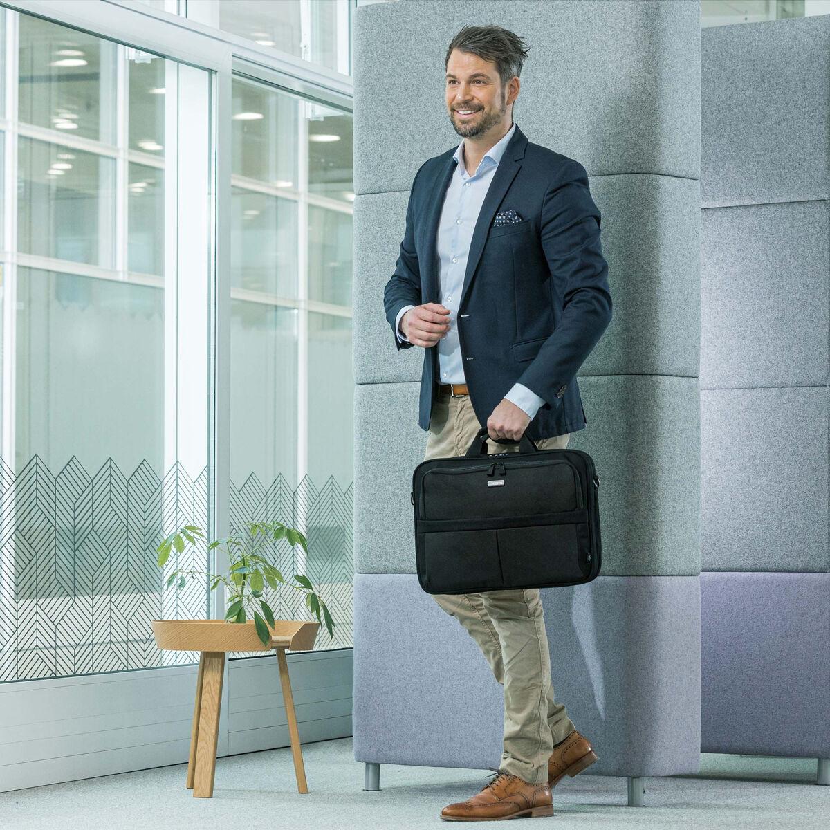DICOTA D31439-RPET borsa per laptop 39,6 cm [15.6] Valigetta ventiquattrore Nero (ECO MULTI PLUS SCALE 14-15.6IN - )