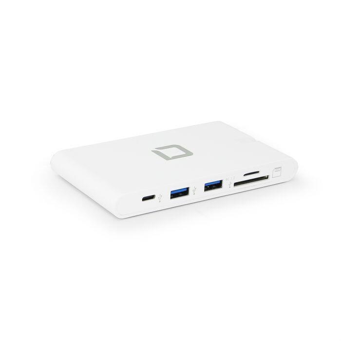 DICOTA D31729 replicatore di porte e docking station per notebook Bianco (USB-C PORTABLE DOCKING - 9-IN-1 WITH HDMI)