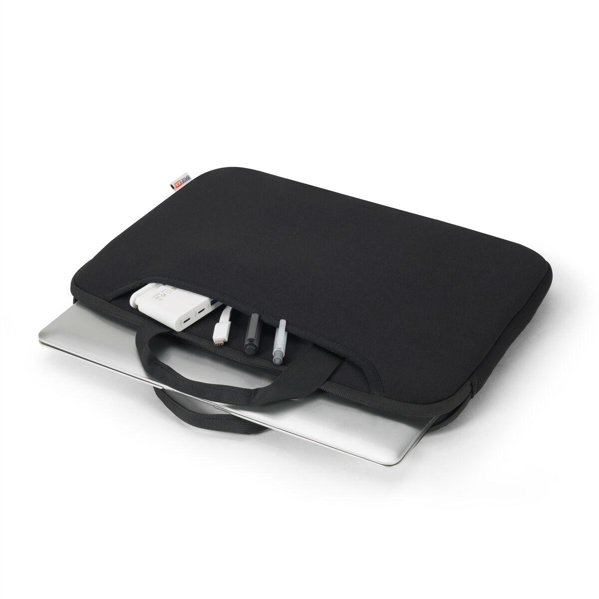 Dicota D31790 borsa per notebook 358 cm 14.1 Custodia a tasca Nero (BASE XX LAPTOP SLEEVE PLUS - 14-14.1 BLACK)