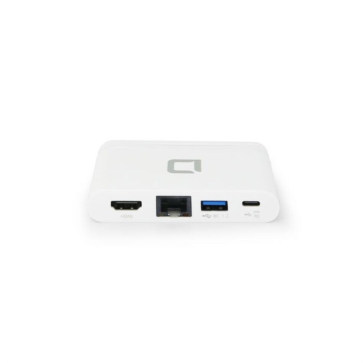 DICOTA D31730 replicatore di porte e docking station per laptop Bianco (USB-C PORTABLE DOCKING - 4-IN-1 WITH HDMI)