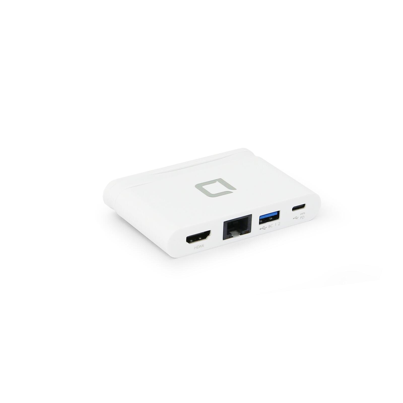 DICOTA D31730 replicatore di porte e docking station per laptop Bianco (USB-C PORTABLE DOCKING - 4-IN-1 WITH HDMI)