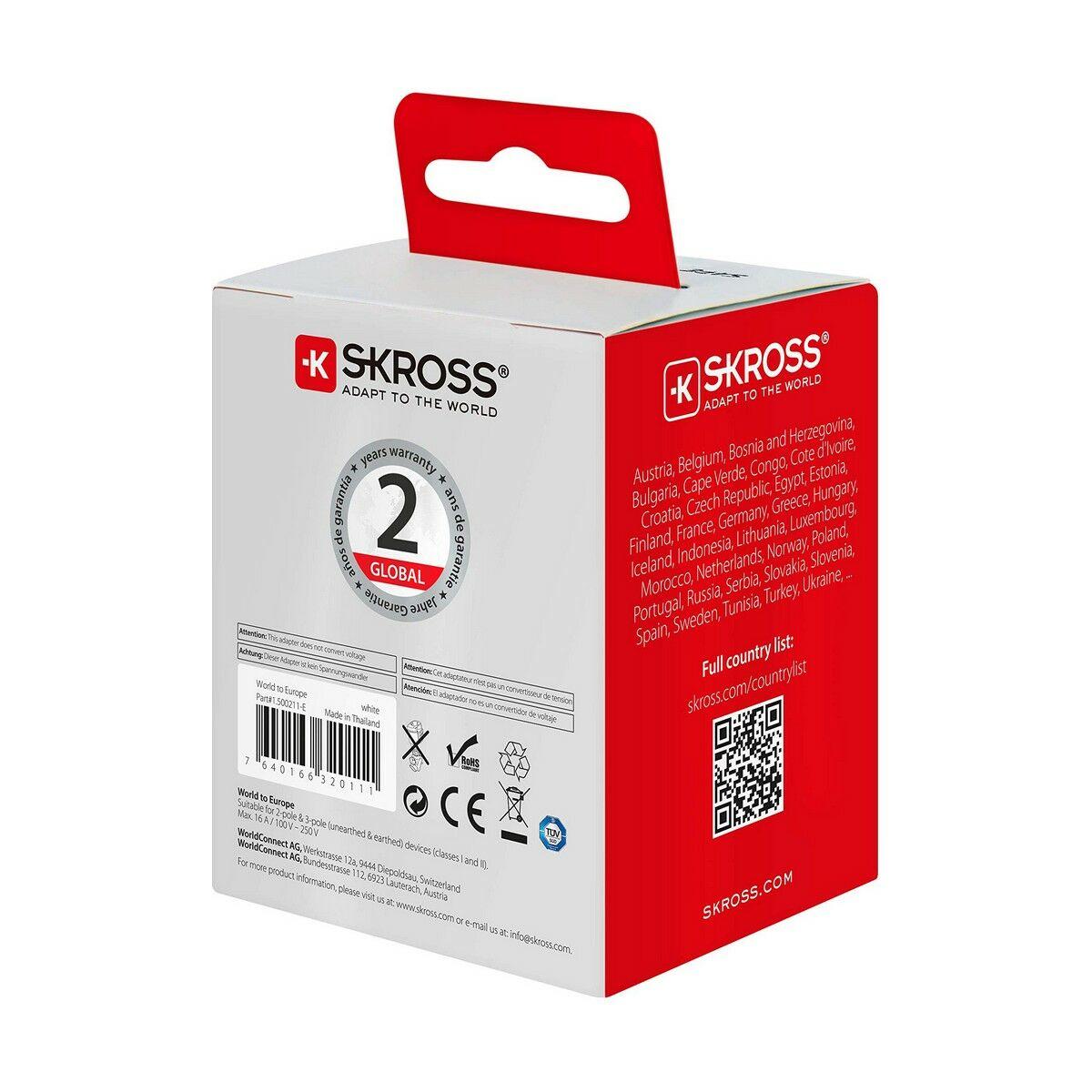 SKROSS Country Adapter Power Type F St
