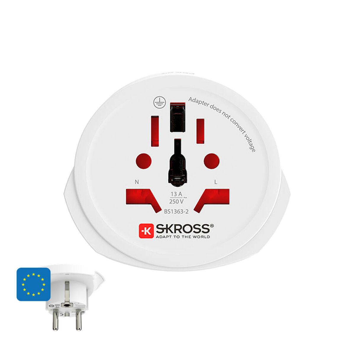 SKROSS Country Adapter Strmtype F Stik Effekt SEV 1011 Strm Type L Strm Type N Strm Type I Strm Type G Strm Type C Strm Type B