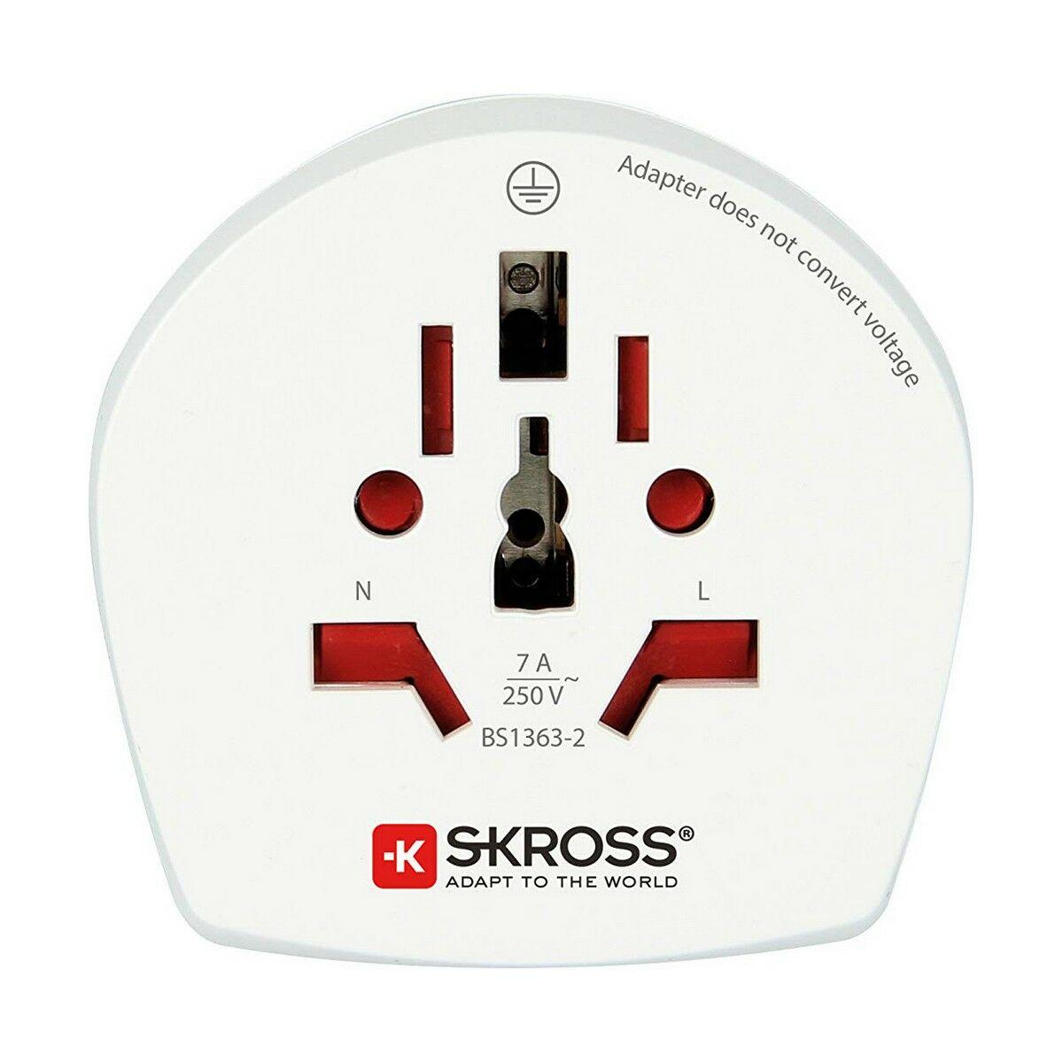 Adattatore di Corrente Skross 1500225-e Internazionale Regno Unito