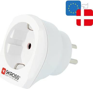 Spina paese SKROSS dall'Europa alla Danimarca bianca