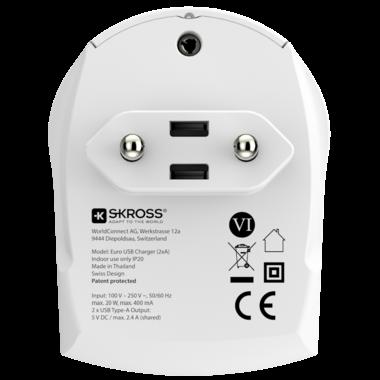 SKROSS EURO Caricatore USB 2xA (1302241)