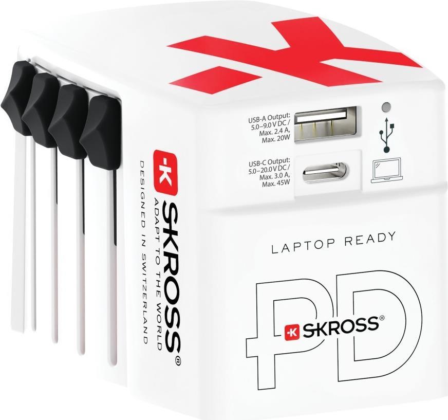 World USB Charger AC45PD - C to C cabl