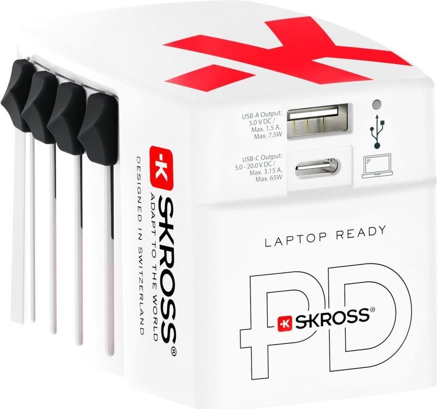 World USB Charger AC65PD - C to C cabl