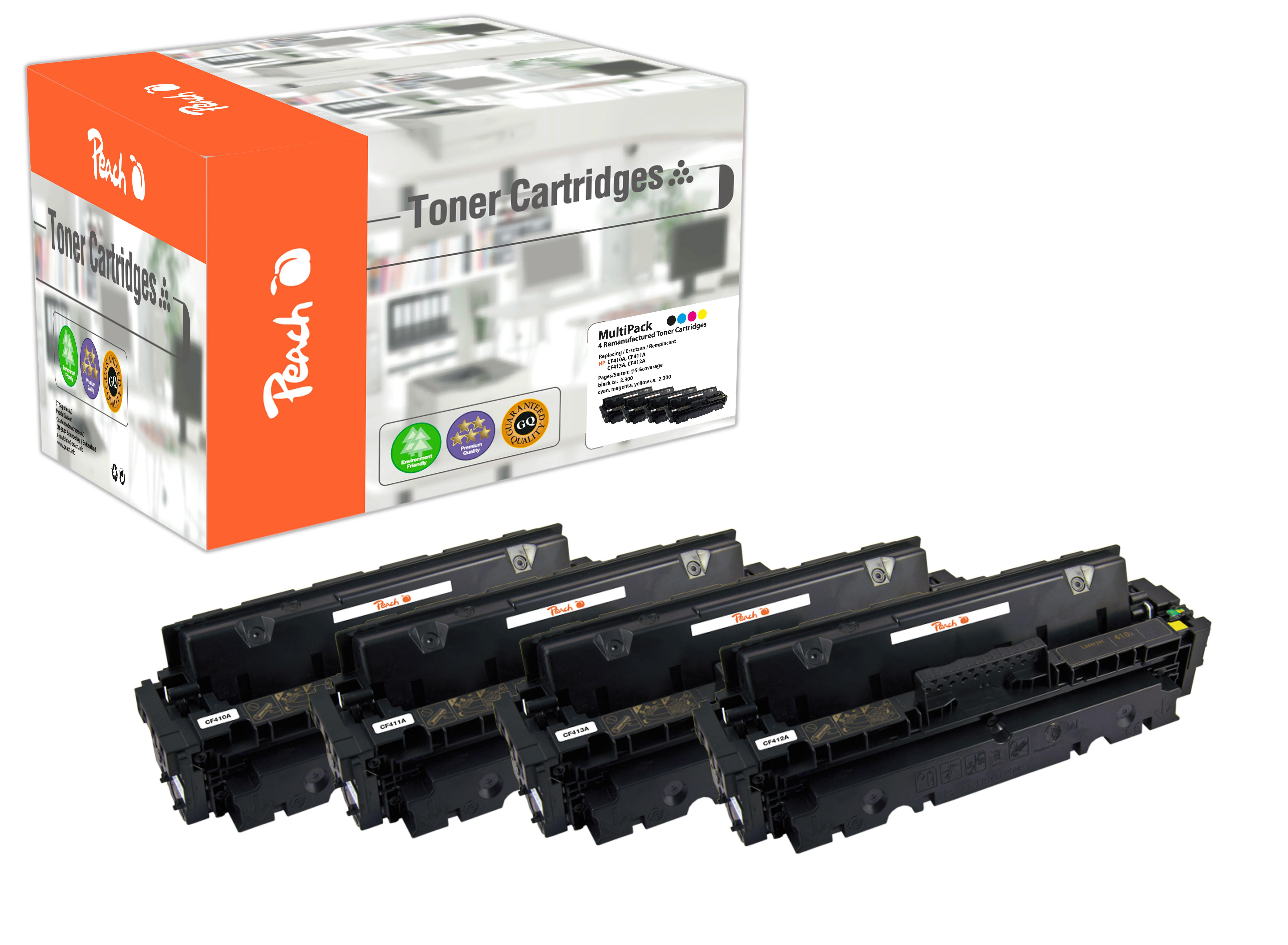 Peach PT815 cartuccia toner 4 pz Compatibile Nero, Ciano, Magenta, Giallo