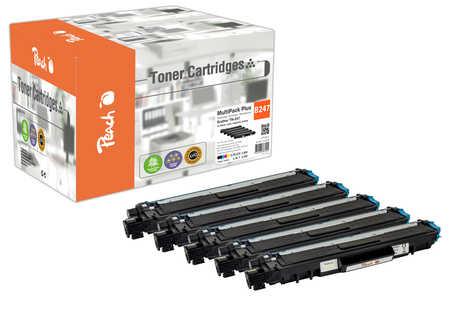 Peach PT1071 cartuccia toner 5 pz Compatibile Nero, Ciano, Magenta, Giallo