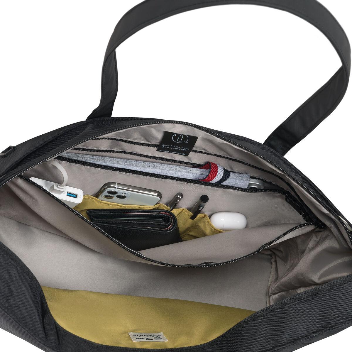 DICOTA D31977-RPET borsa per laptop 35,8 cm [14.1] Ventriquattore da donna Nero (SHOPPER ECO MOTION - 13-14.1IN)
