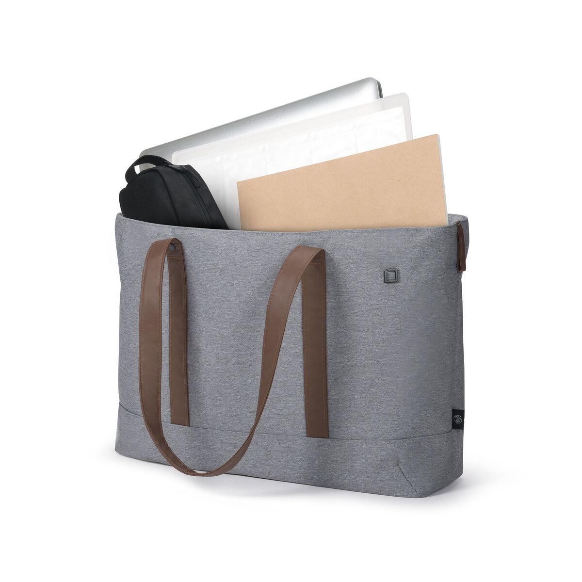 DICOTA D31978-RPET borsa per laptop 358 cm 14.1 Ventriquattore da donna Grigio (SHOPPER ECO MOTION - 13-14.1IN LIGHT GREY)
