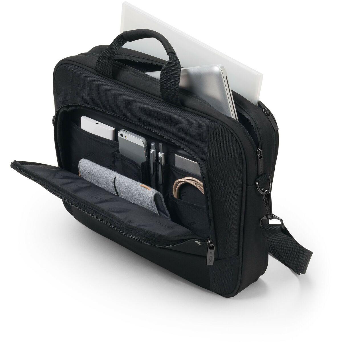 DICOTA Eco Top Traveller BASE 39,6 cm [15.6] Borsa con caricamento dall'alto Nero (ECO TOP TRAVELLER BASE 15-15.6 - )