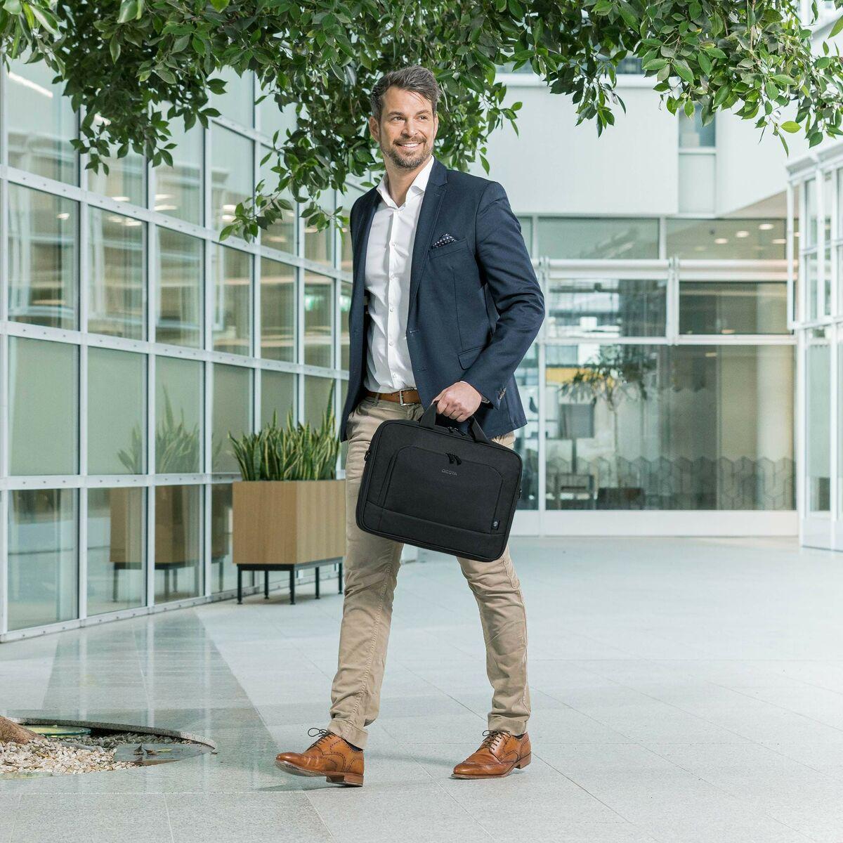 DICOTA Eco Top Traveller BASE 39,6 cm [15.6] Borsa con caricamento dall'alto Nero (ECO TOP TRAVELLER BASE 15-15.6 - )