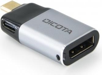 DICOTA D32046 scheda di interfaccia e adattatore USB tipo-C, mini DisplayPort (USB-C TO DISPLAY PORT ADAPTER - WITH PD [8K/100W