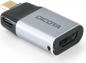 DICOTA D32046 scheda di interfaccia e adattatore USB tipo-C, mini DisplayPort (USB-C TO HDMI ADAPTER WITH PD - [4K/100W])
