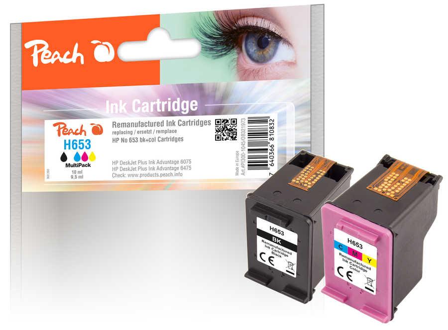 Peach PI300-1045 cartuccia d'inchiostro 2 pz Compatibile Nero, Ciano, Magenta, Giallo
