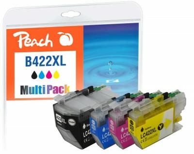 Peach PI500-383 cartuccia d'inchiostro 4 pz Compatibile Resa elevata (XL) Nero Ciano Magenta Giallo