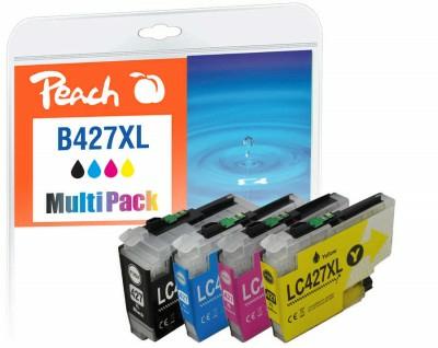 Peach PI500-401 cartuccia d'inchiostro 4 pz Compatibile Resa elevata (XL) Nero Ciano Magenta Giallo