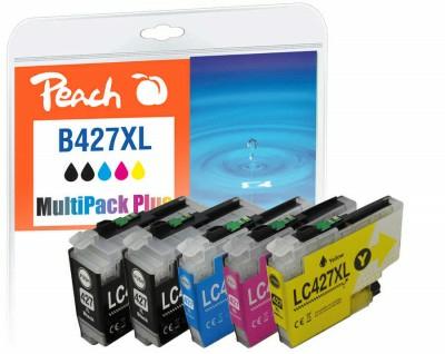 Peach PI500-402 cartuccia d'inchiostro 6 pz Compatibile Resa elevata (XL) Nero Ciano Magenta Giallo