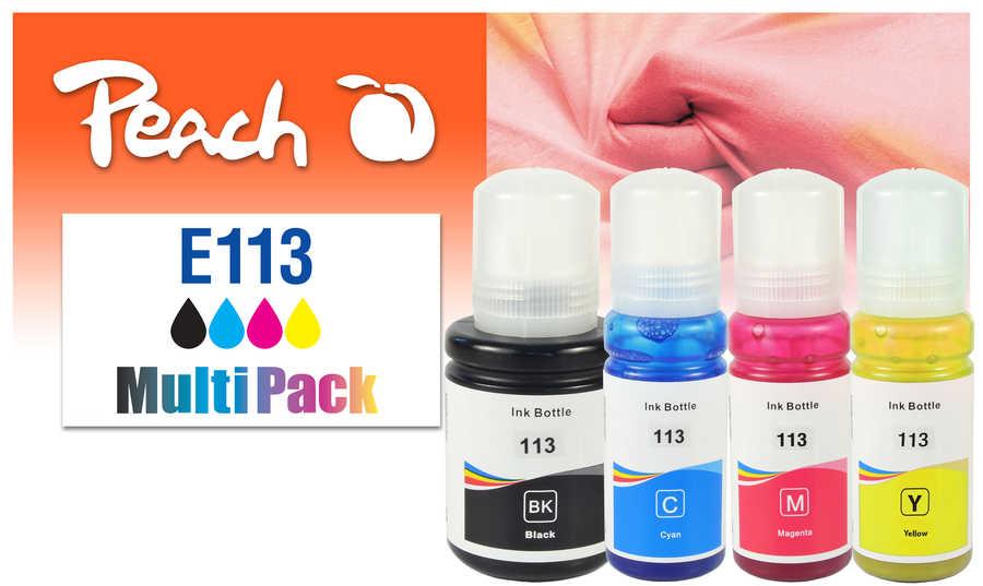 Peach 321322 cartuccia d'inchiostro 4 pz Compatibile Resa standard Nero, Ciano, Magenta, Giallo