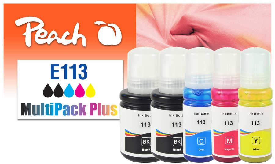 Peach 321323 cartuccia d'inchiostro 5 pz Compatibile Resa standard Nero, Ciano, Magenta, Giallo