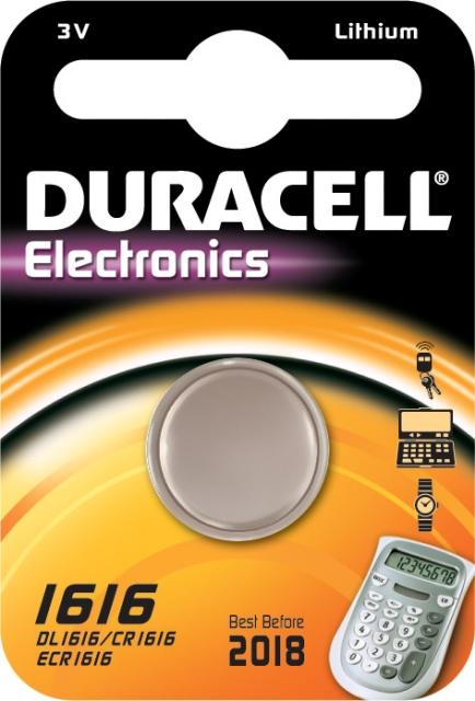 DURACELL PLUS BATTERIA COIN CELL 3V DL1616 CR1616 ECR1616