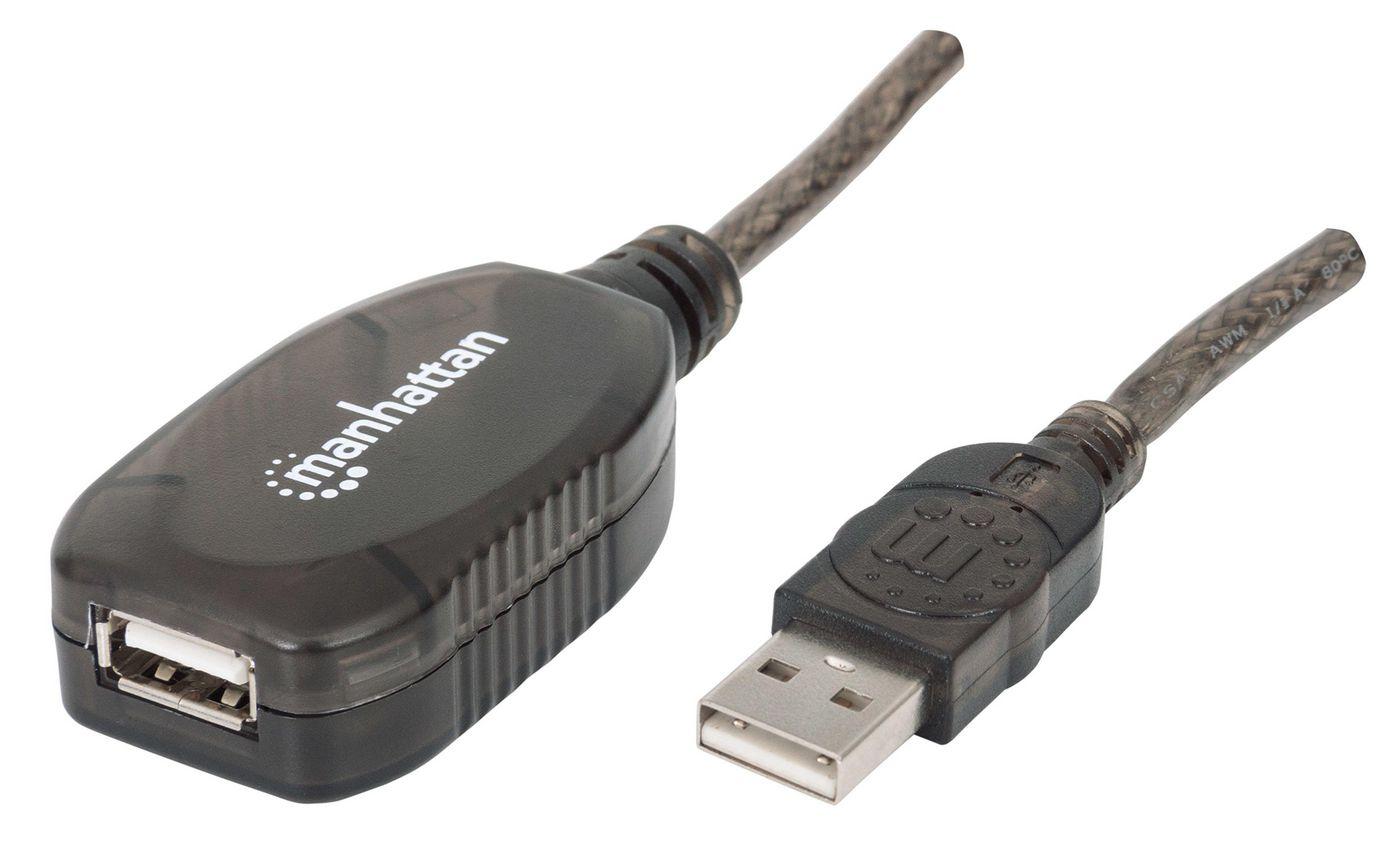 Manhattan 150958 cavo USB 20 m USB 2.0 USB A Nero