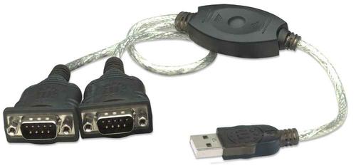 Manhattan 174947 cavo seriale Nero 045 m USB A DB9