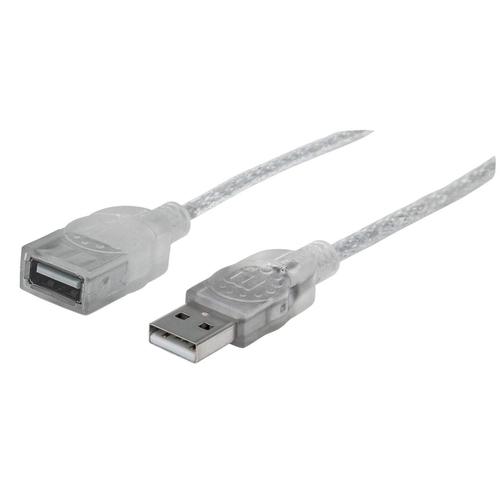 Manhattan 336314 cavo USB 18 m USB 2.0 USB A Argento