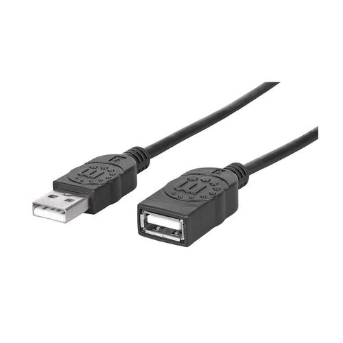Manhattan 338653 cavo USB 18 m USB 2.0 USB A Nero
