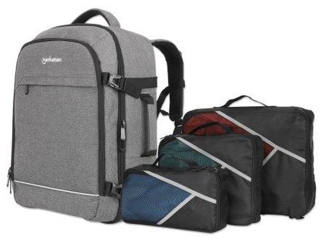Manhattan 440370 borsa per laptop 43,9 cm (17.3") Zaino Grigio