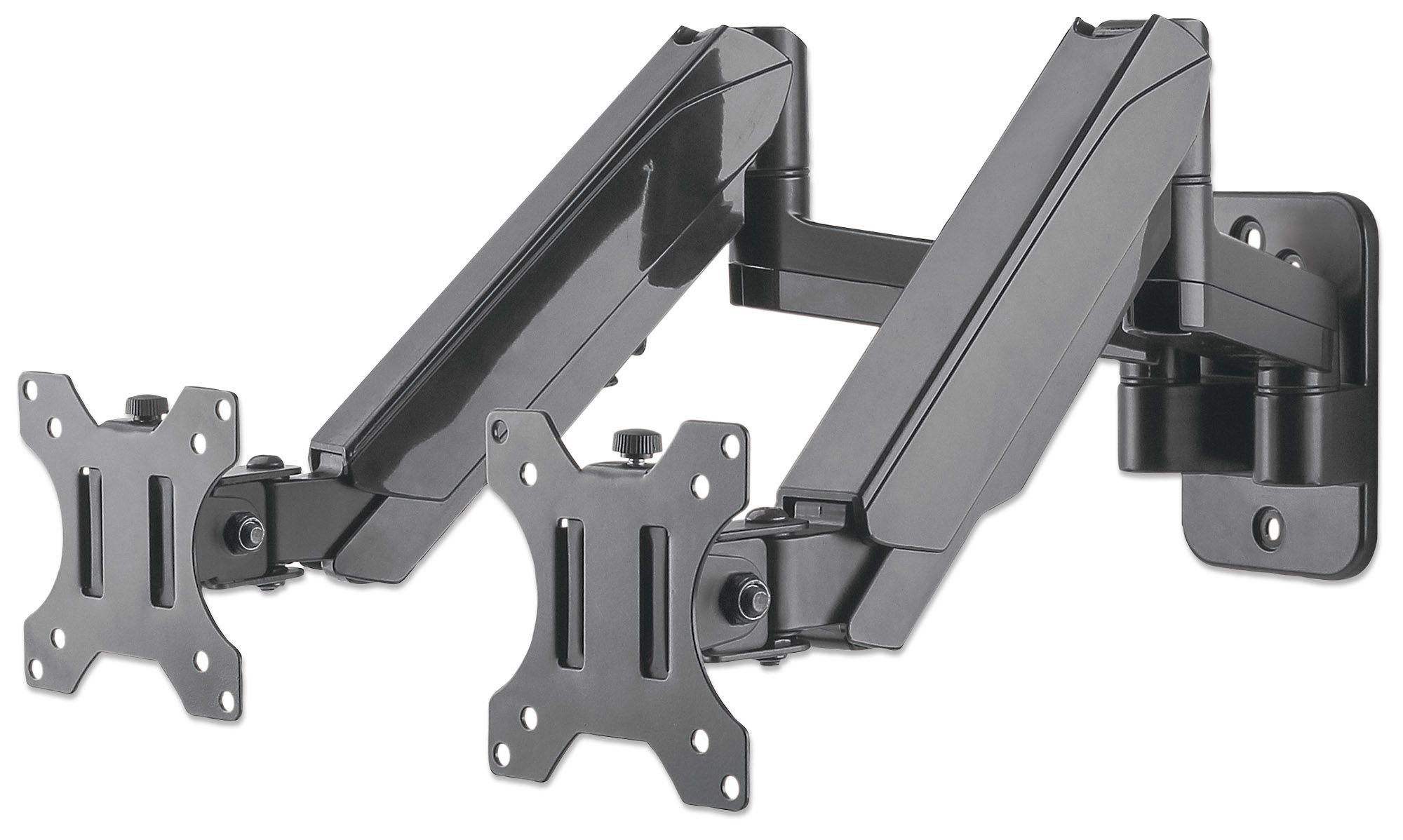 Manhattan 461627 supporto da tavolo per Tv a schermo piatto 81,3 cm (32") Nero Parete