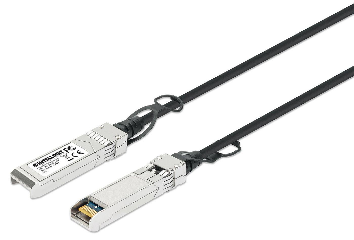 Intellinet 508377 cavo InfiniBand e in fibra ottica 05 m SFP Nero Argento