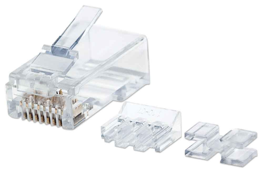 Intellinet 790550 cavo di collegamento RJ45 Trasparente