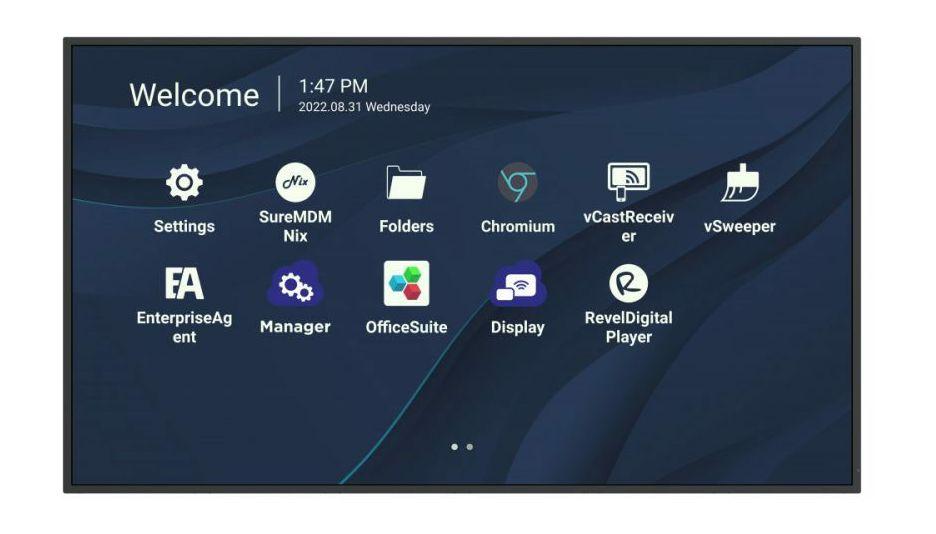 ViewBoard LED display - 43inch - 4K - 450 nits - Android 11 - 24/7 - USB-C - landscape & portrait